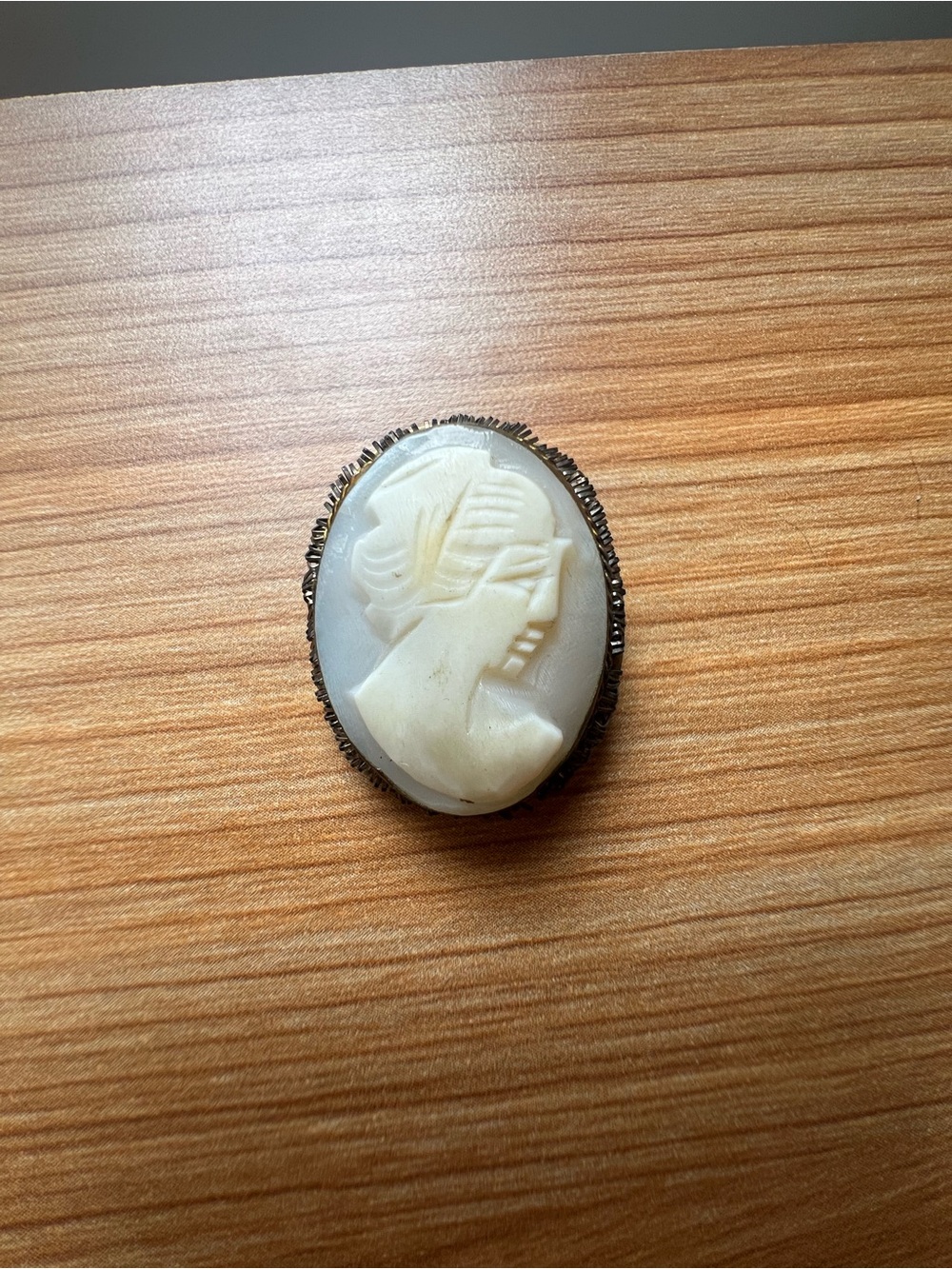 Classic mother of pearl and Ivory Cameo Brooch Pendant Timeless Women’s Jewelry